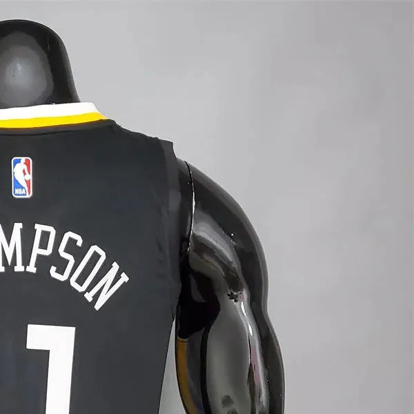 NBA Golden State Warriors V neck Black Jersey THOMPSON#11 S-XXL