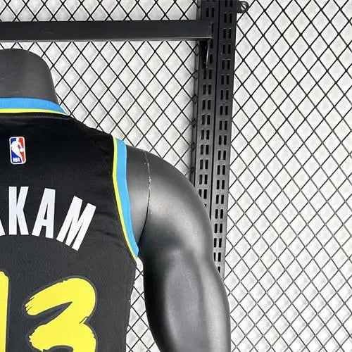 NBA Indiana Pacers 2024 City Edition V-Neck Black Jersey SIAKAM#43 S-XXL