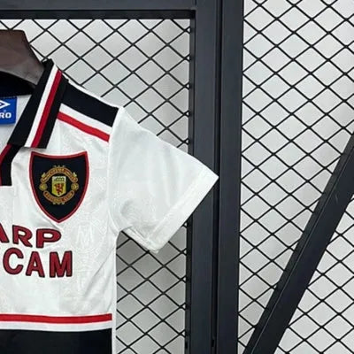 Retro Manchester United 9798 away jersey Kid Kits Size 16-28