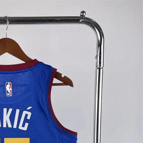 NBA Denver Nuggets Round Neck Blue jersey Jokić#15 S-XXL