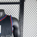 NBA Philadelphia 76ers 2021 V-Neck City Edition Black Jersey HARDEN#1 S-XXL