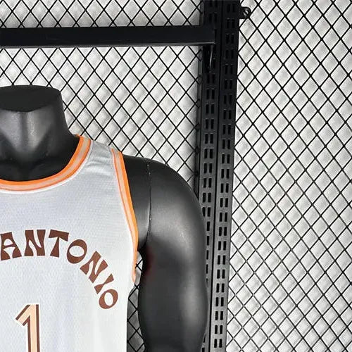 NBA San Antonio Spurs WEMBANYAMA#1 2024 White City Edition Swingman Jersey S-XXL