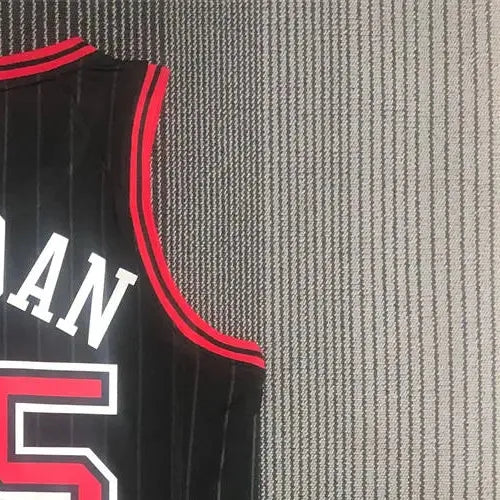NBA Chicago Bulls Round Neck Black 75th AnniversaryJersey JORDAN#45 S-XXL