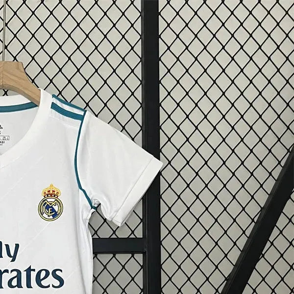 Retro Real Madrid 1718 home jersey Kid Kits Size 16-28