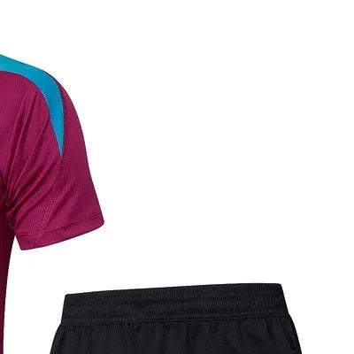 2425 Psg purplish red Training Set Shirt and Shorts