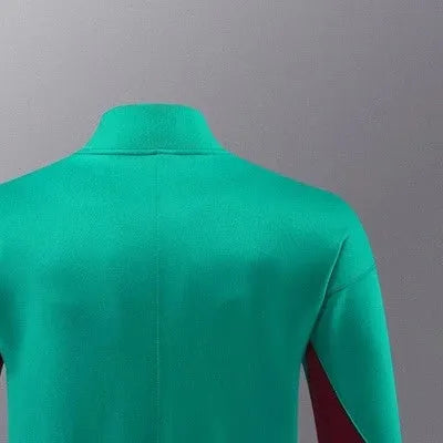 2024 PSG Green Jacket Training Suit Set Football Team Shirt Sports Fashion