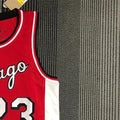 NBA Chicago Bulls Round Neck Red 75th anniversaryJersey JORDAN#23 S-XXL