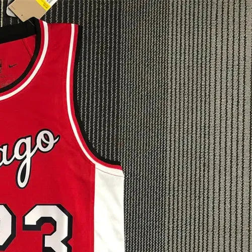 NBA Chicago Bulls Round Neck Red 75th anniversaryJersey JORDAN#23 S-XXL