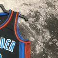 NBA Oklahoma City Thunder V-Neck Black Jersey WESTBROOK#0 S-XXL