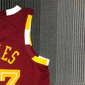 NBA Cleverland Cavaliers V-Neck Red 75th Anniversary JAMES#23 jersey S-XXL