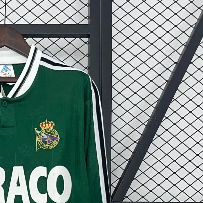 Retro Deportivo La Coruna 9900 Away Long Sleeve jersey Fan Version