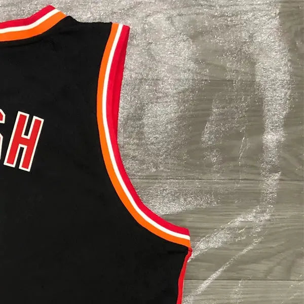 NBA Miami Hearts Round Neck Black Jersey BOSH#1 S-XXL