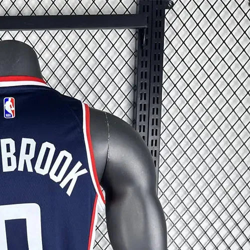 NBA Los Angeles Clippers 2019 City Edition Round Neck dark blue Jersey WESTBROOK#0 S-XXL