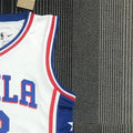 NBA Philadelphia 76ers Round Neck Black 75th Anniversary Jersey IVERSON #3 S-XXL