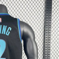 NBA Dallas Mavericks V-Neck Black Jersey IRVING#2 S-XXL