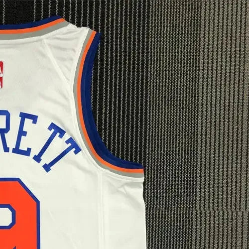 NBA New York Knicks Round Neck White 75th Anniversary jersey BARRETT#9 S-XXL