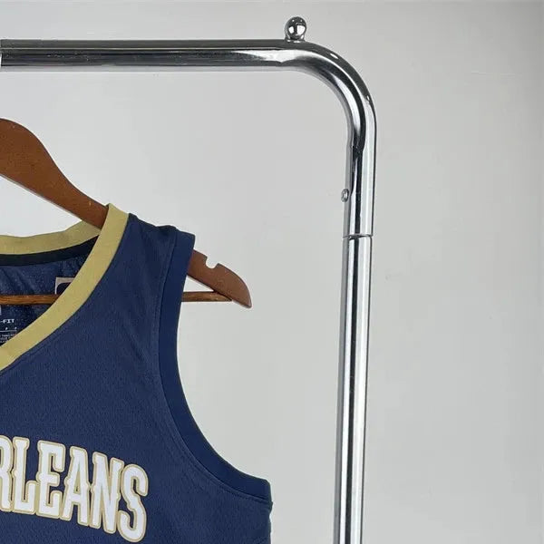 NBA New Orleans Pelicans V-Neck Dark Blue jersey WILLIAMSON#1 S-XXL