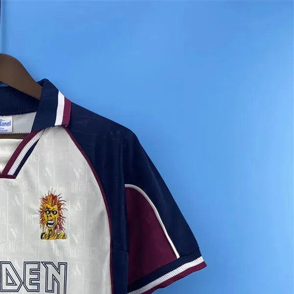 Retro West Ham United 1999 West Ham United Iron Maiden Joint Edition away jersey Fan Version