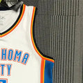 NBA Oklahoma City Thunder V-Neck White Jersey PAUL#3 S-XXL