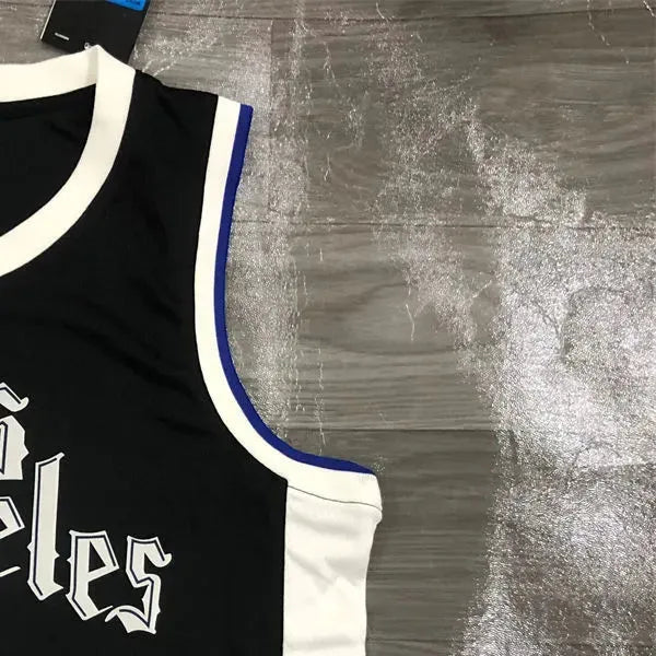 NBA Los Angeles Clippers V-Neck Black Jersey RONDO#4 S-XXL