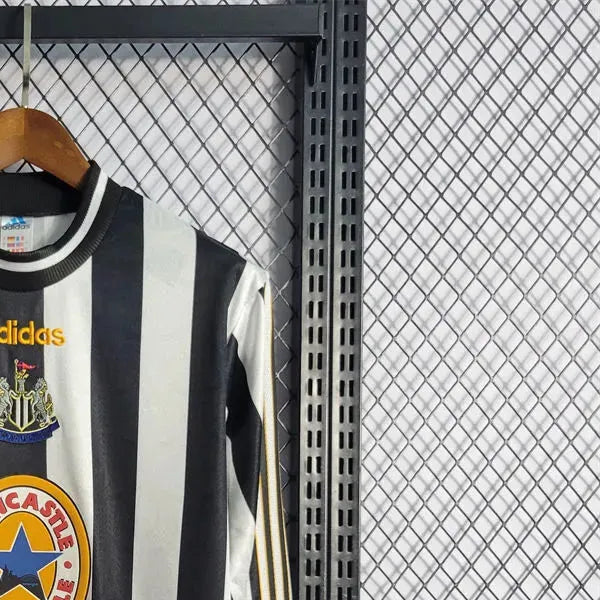 Retro Newcastle United 1995-97 Long Sleeve Home jersey Fan Version