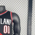NBA Portland Trail Blazers 2023 V-Neck Black jersey HENDERSON#00 S-XXL