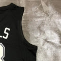 NBA San Antonio Spurs V-Neck Black jersey MILLS#8 S-XXL