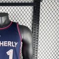 NBA Philadelphia 76ers 2024 Round Neck City Edition Black Jersey HARDEN#1 S-XXL