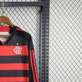 2425 kids kits flamengo home jersey long sleeve size 16-28