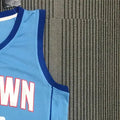NBA Houston Rockets V-Neck Light Blue Jersey HARDEN#13 S-XXL