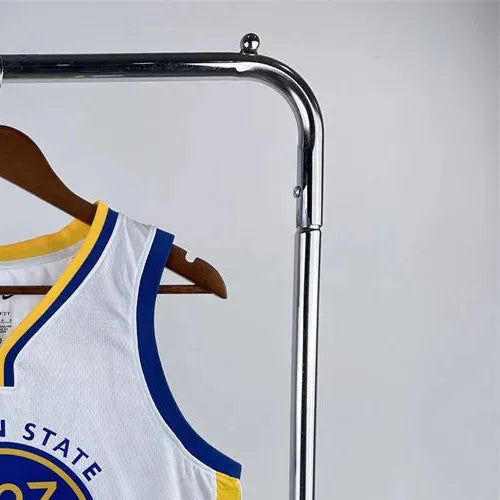NBA Golden State Warriors 2023 V-Neck White Jersey GREEN#23 S-XXL