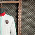 201011 Vintage Style Portugal White Windbreaker Sport Unifom
