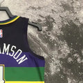 NBA New Orleans Pelicans V-Neck Black jersey WILLIAMSON#14 S-XXL
