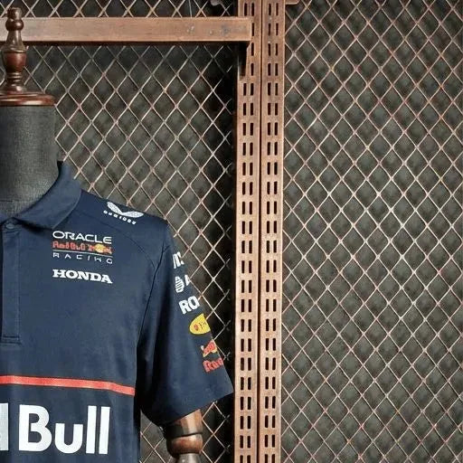 F1 Racing Oracle Red Bull 2025 Black Shirt POLO