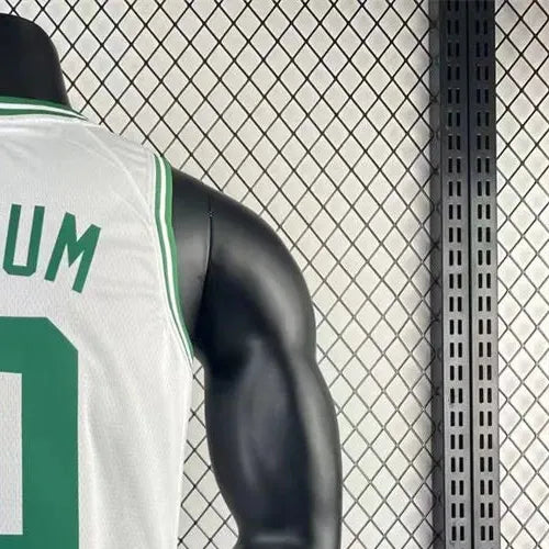 NBA Boston Celtics Round Neck White Jersey TATUM#0 S-XXL