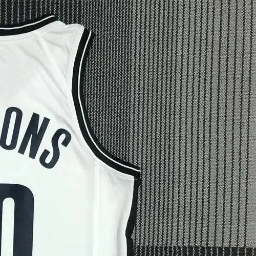 NBA Brooklyn Nets V-Neck White 75th Anniversary Jersey SIMMONS#10 S-XXL