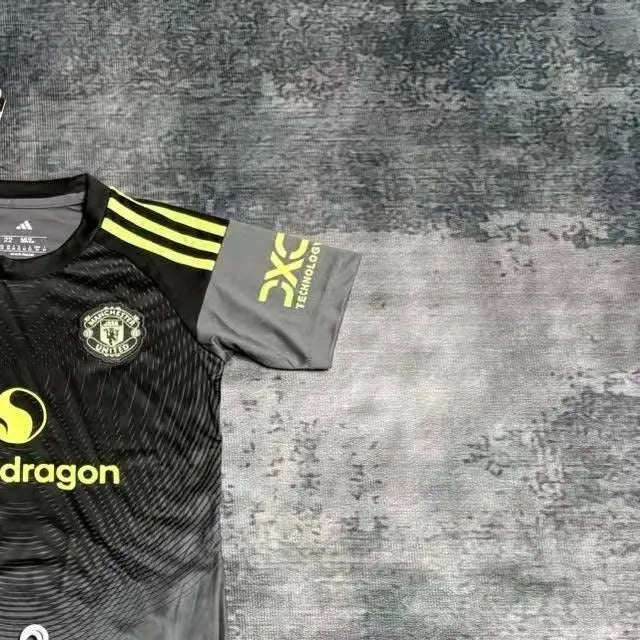 202526 Manchester United Special Edition Grey jersey kids Kits size 16-28