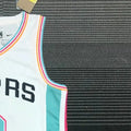 NBA San Antonio Spurs V-Neck White 75th Anniversary jersey JOHNSON#3 S-XXL