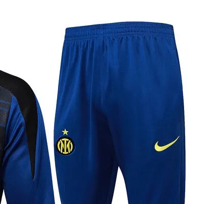 2425 Inter Milan Blue Long-sleeved half-pull training kit Football team kit