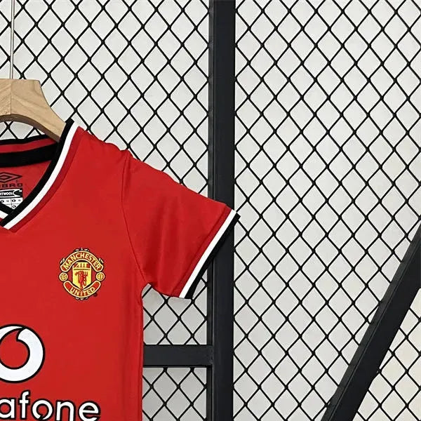 Retro Manchester United 0001 home jersey Kid Kits Size 16-28