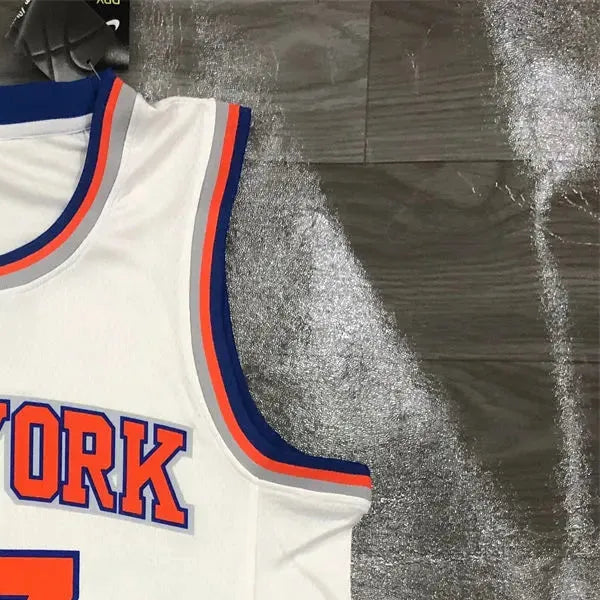NBA New York Knicks Round Neck White jersey LIN#17 S-XXL
