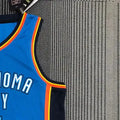 NBA Oklahoma City Thunder V-Neck Blue Jersey PAUL#3 S-XXL
