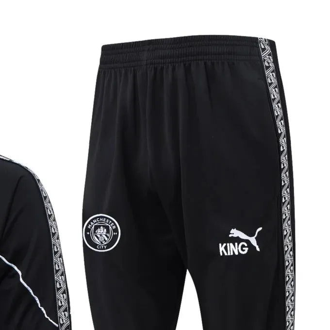2026 Manchester City Black Long-sleeved half-pull training kit