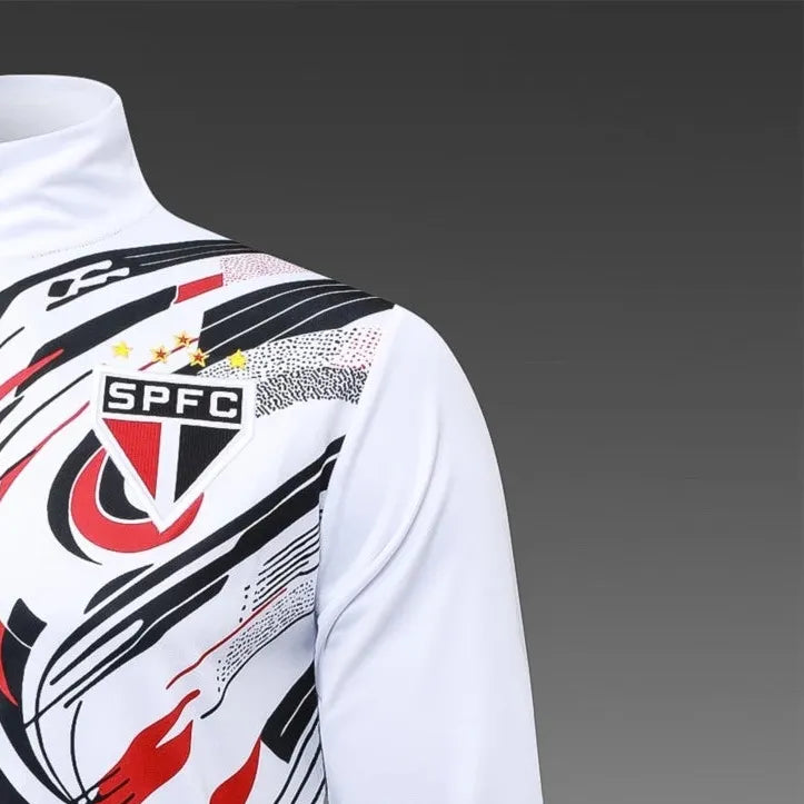 202526 Sao Paulo white Jacket Training Suit Set Football Team Shirt Sports Fashion