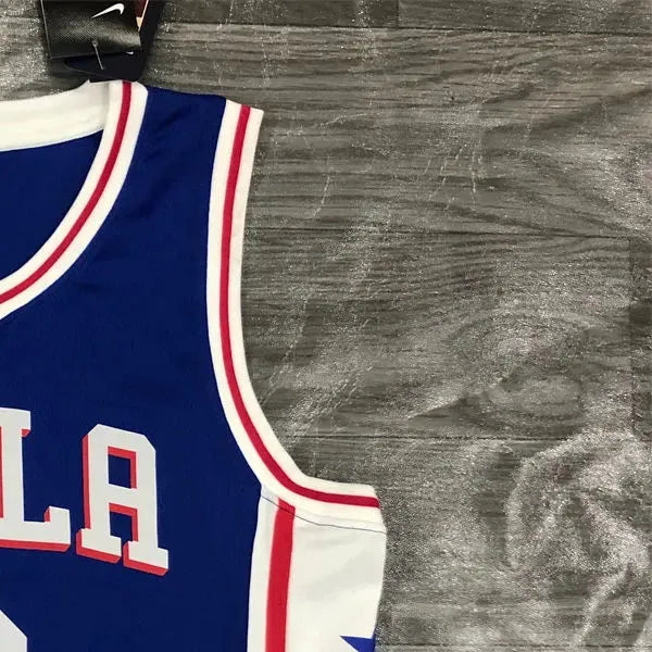 NBA Philadelphia 76ers V-Neck Blue Jersey IVERSON#3 S-XXL