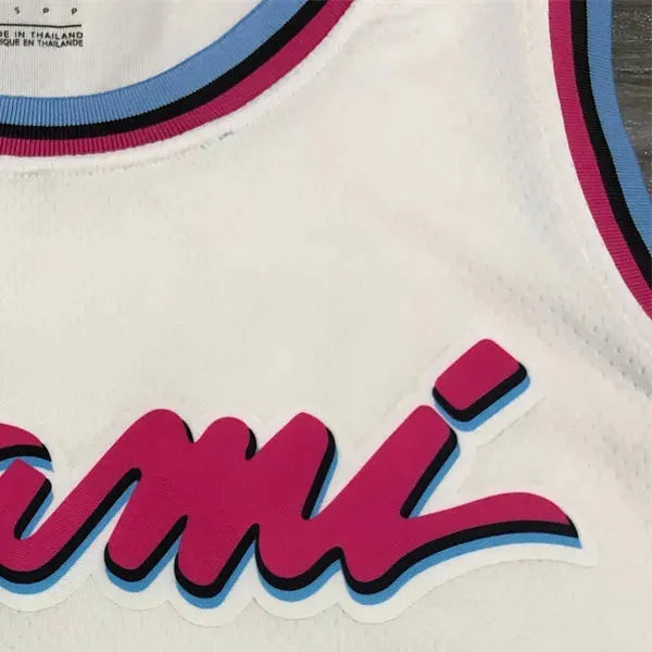 NBA Miami Hearts round neck White Jersey ADEBAYO#13 S-XXL