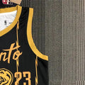 NBA Toronto Raptors V-Neck Black 75th Anniversary Jersey VANVLEET#23 S-XXL