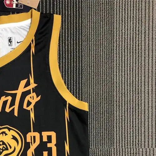 NBA Toronto Raptors V-Neck Black 75th Anniversary Jersey VANVLEET#23 S-XXL
