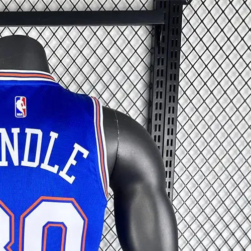 NBA New York Knicks 2024 JORDAN Edition Round Neck Blue jersey RANDLE#30 S-XXL