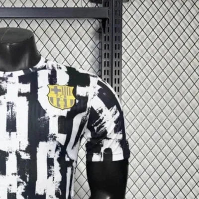 202526 Barcelona Black and White Training jersey Player Version